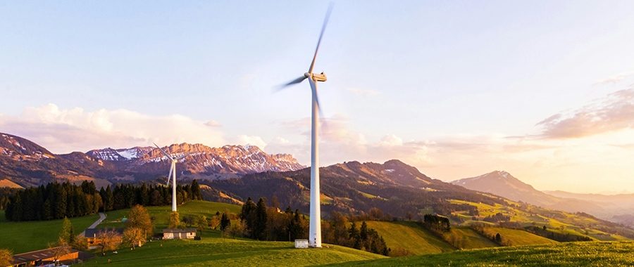 Éoliennes en montagne